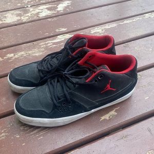 Black and red Men’s Jordan’s